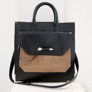 Mackage Titan Large Structured Leather Tote